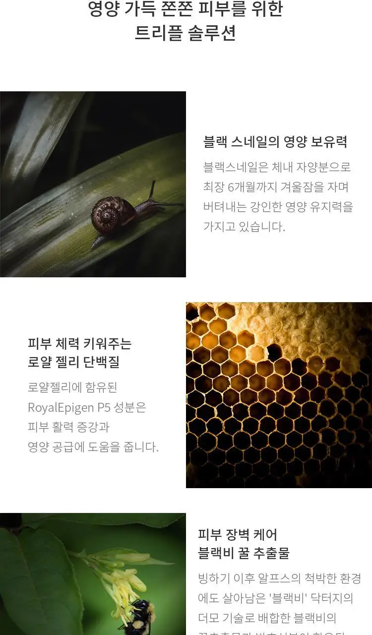 [영양/탄력] 닥터지 로얄 블랙스네일 크림마스크 1매 상세페이지 6